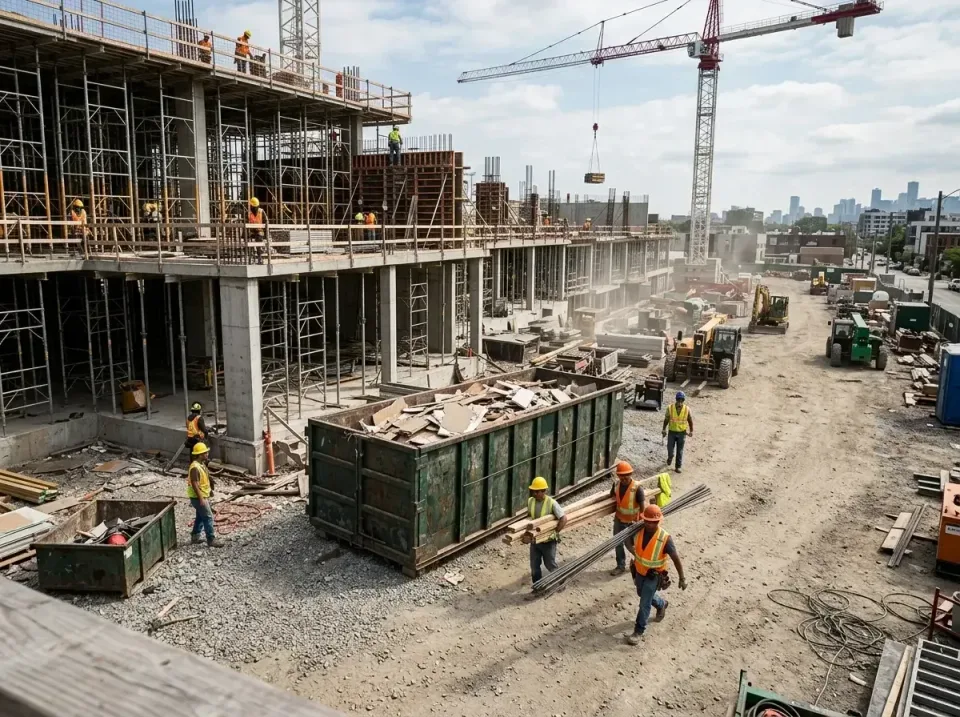 commercial-construction-site-w-002 — frequently asked questions, Low Cost Construction Dumpster Rental in Garrison, MD